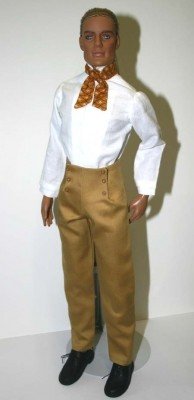 Выкройка PDF в натуральную величину / мужской костюм эпохи регентства для кукол Matt Tonner 43 см (фото 2)