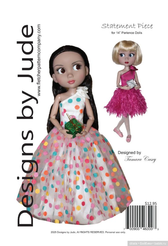 Выкройки для кукол в формате PDF в натуральную величину / одежда для Patience Tonner Патиенс Тоннер