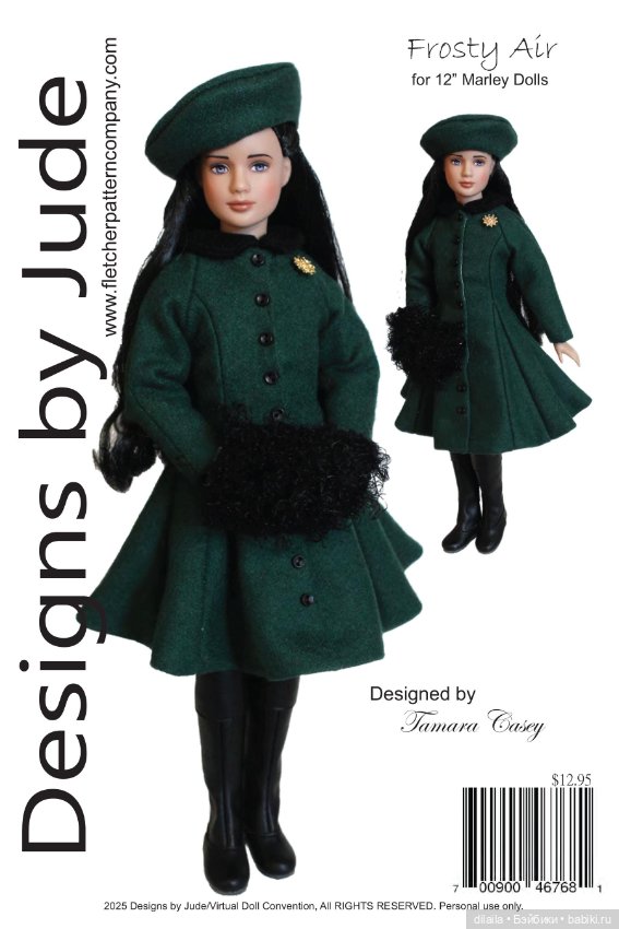 Выкройки для кукол в формате PDF в натуральную величину / одежда для Марли / Агнес Тоннер 30 см (фото 9)