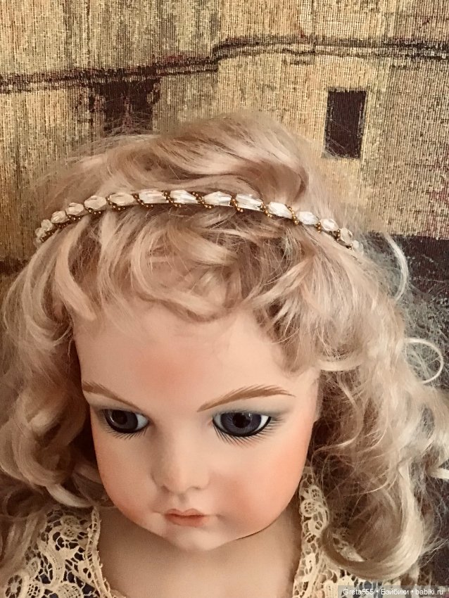 Ободок для волос , старая Чехия , для антикварных кукол и реплик