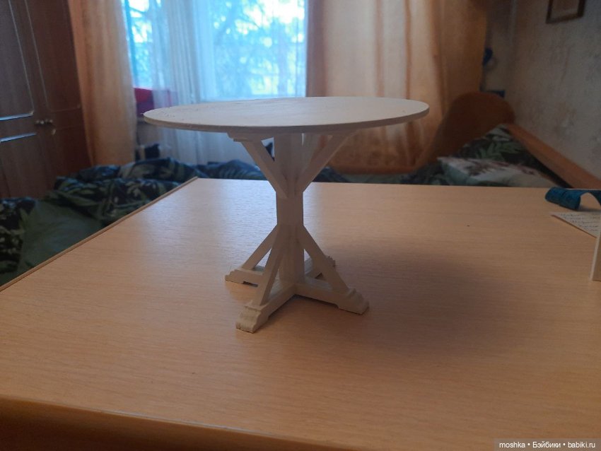 Стол и три стула — Кукольная мебель (фото 2)