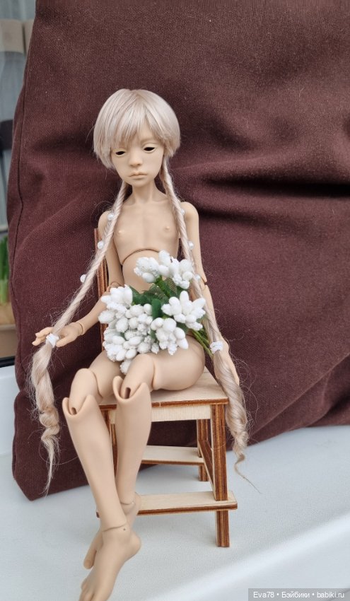 Парик на куклу Птичка Лора натуральный (фото 2)