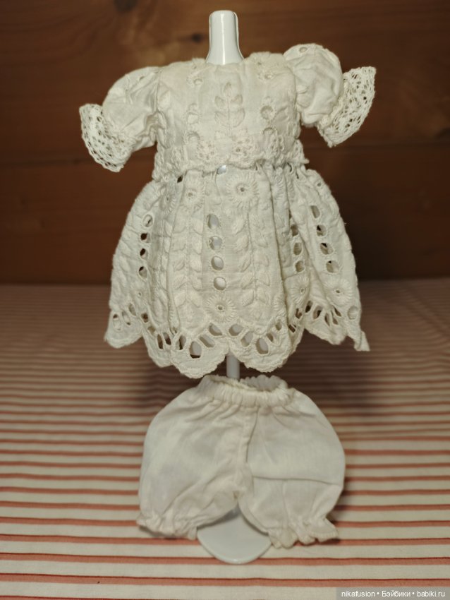 Платье на антикварную или винтажную куклу рост 16-18 см (фото 3)