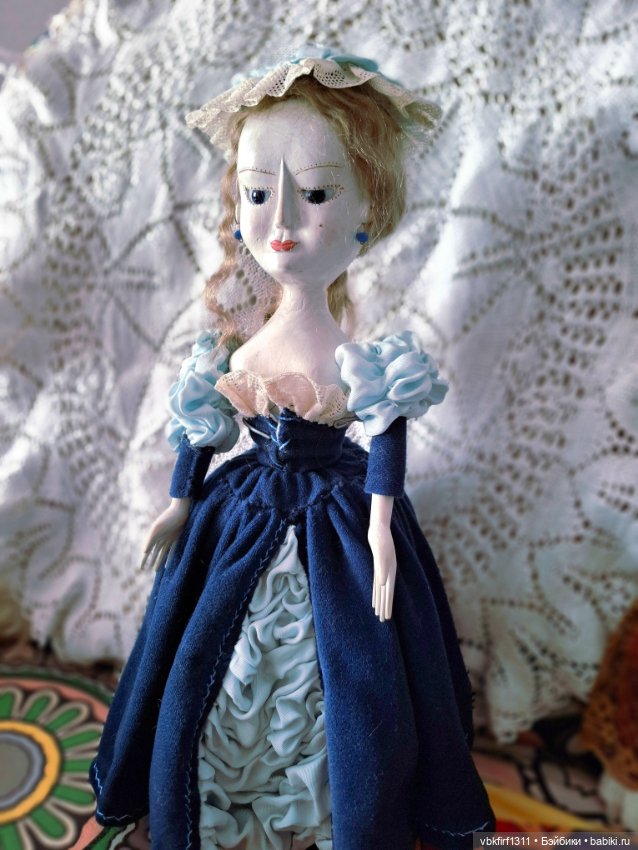 Королева Анна-реплика старинных кукол 16-18 век (фото 5)