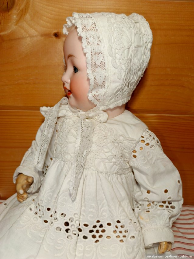 Крестильный костюм на пупса рост 40 см (фото 4)