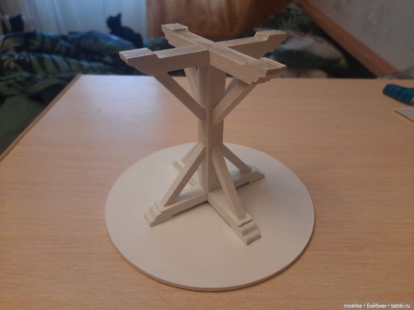 Стол и три стула — Кукольная мебель (фото 4)