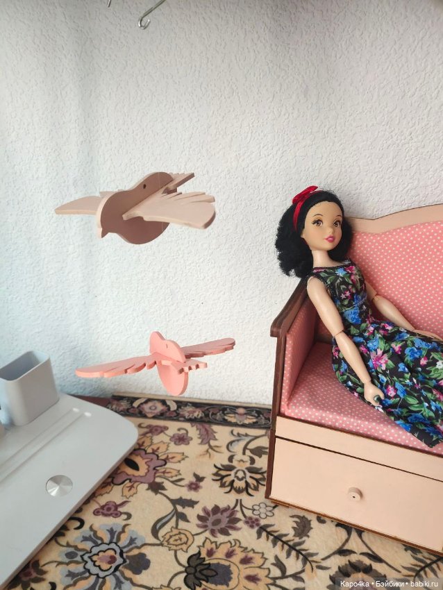 Диван с ящиками для кукол около 30 см (Паолок/Барби) (фото 3)