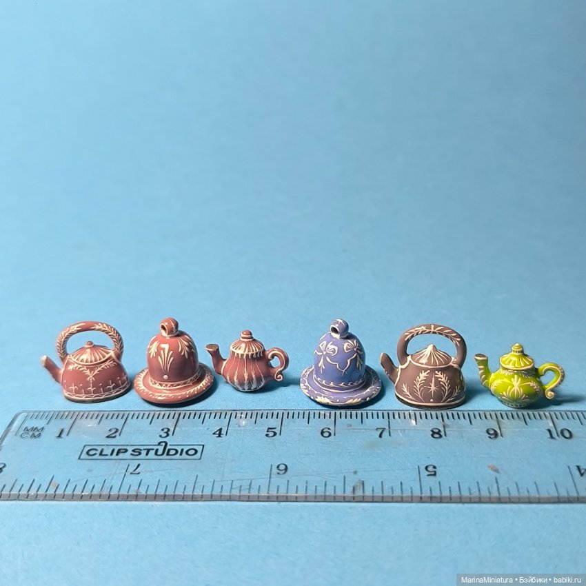 Кукольная посуда, масштаб 1:6, 1:12 (фото 5)