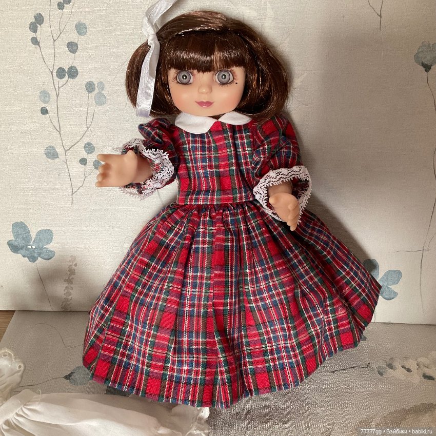 Анечка в клеточку — Коллекционные куклы (фото 7)