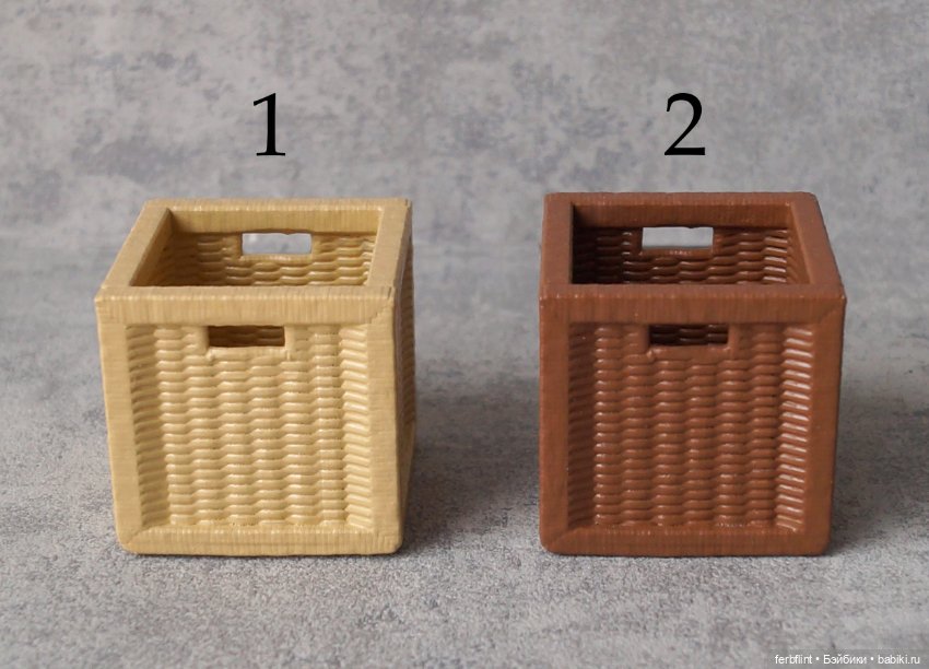 "Плетёные" ящики в масштабе 1:6 (фото 2)