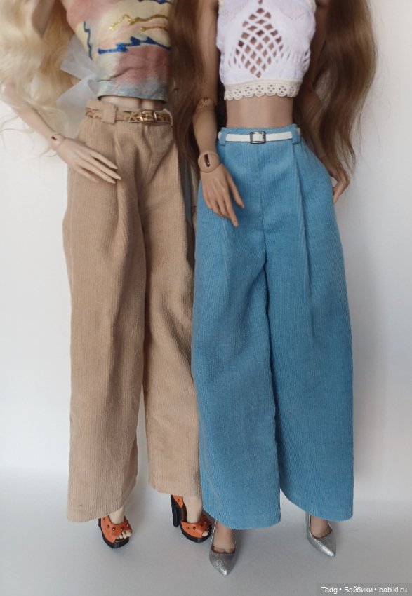 Брюки и шорты из вельвета для авторских кукол (фото 6)