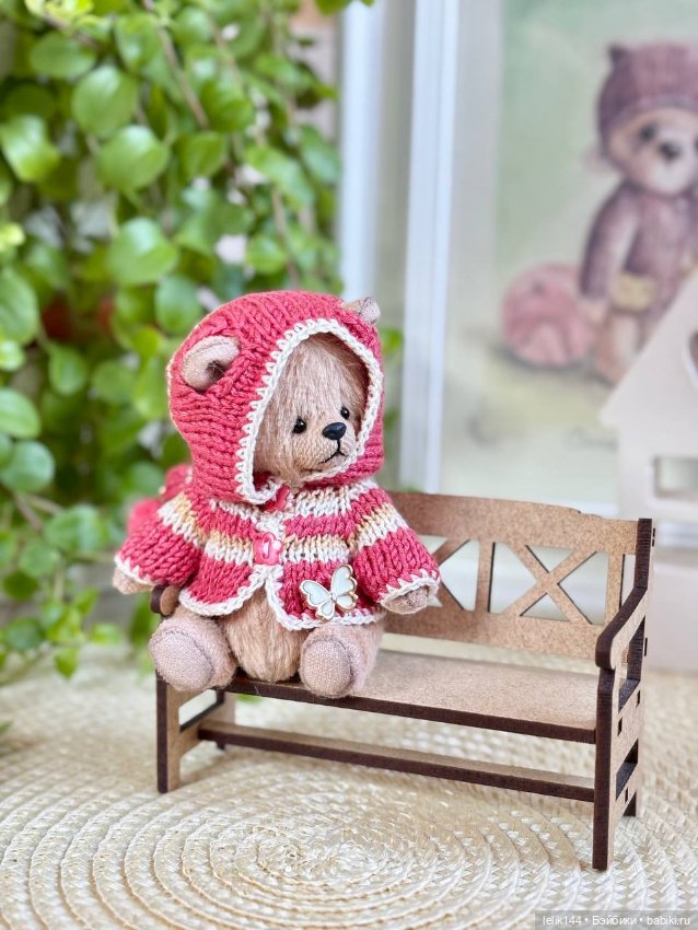 Мини тедди мишка Жанна (рост 10,5 см) (фото 6)