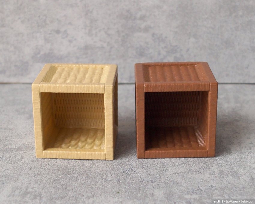 "Плетёные" ящики в масштабе 1:6 (фото 4)