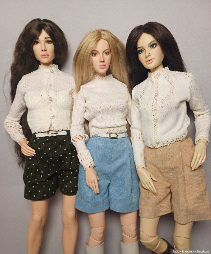 Брюки и шорты из вельвета для авторских кукол (фото 4)