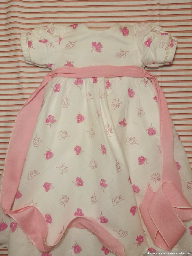 Нежное воздушное платье на антикварную или винтажную куклу 52-57 см (фото 3)