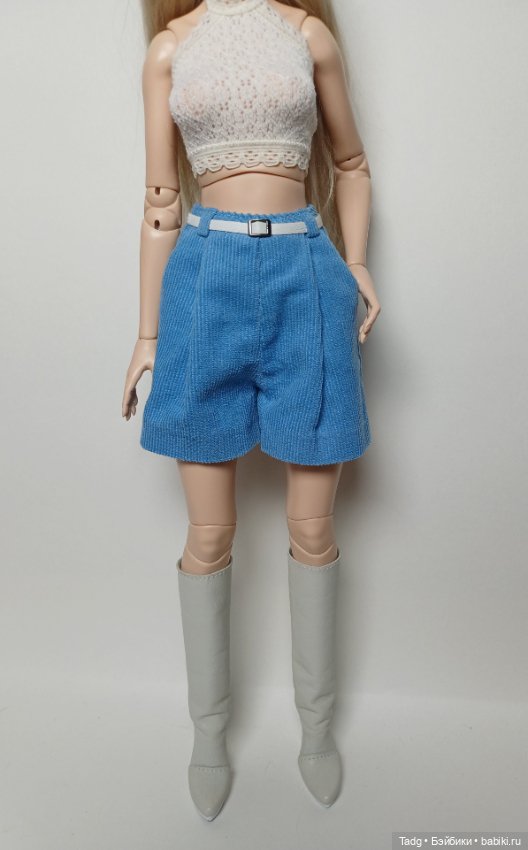 Брюки и шорты из вельвета для авторских кукол (фото 2)
