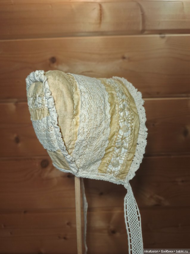Чепчик на антикварную или винтажную куклу (фото 5)
