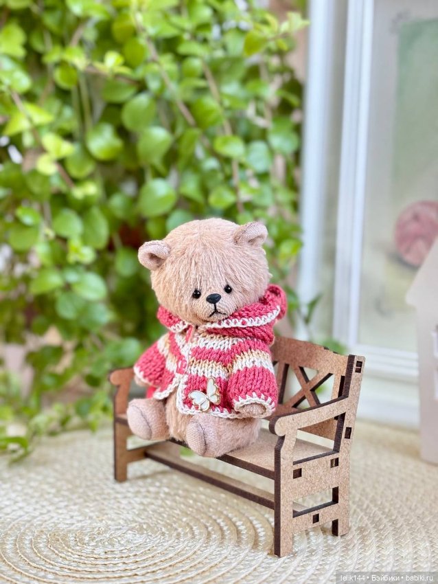 Мини тедди мишка Жанна (рост 10,5 см) (фото 2)