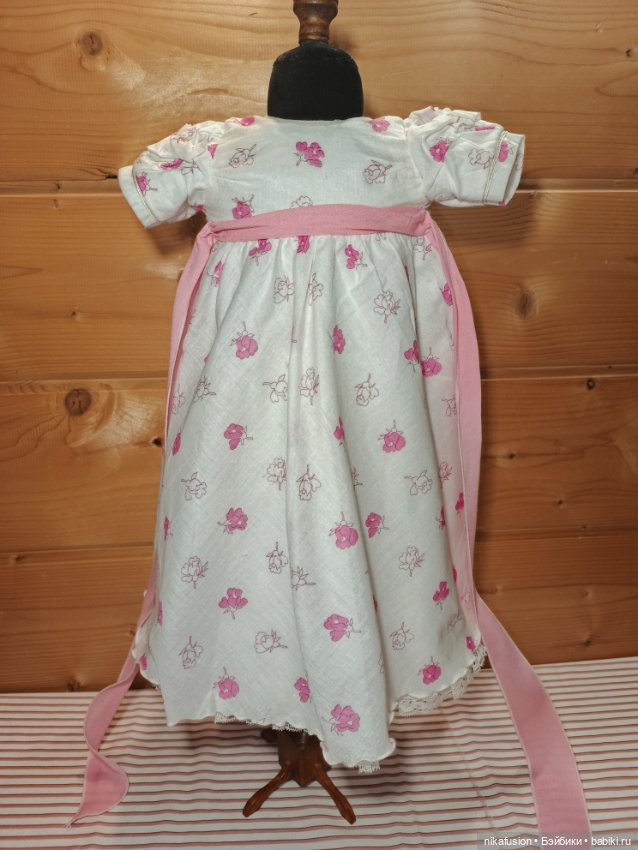 Нежное воздушное платье на антикварную или винтажную куклу 52-57 см (фото 2)