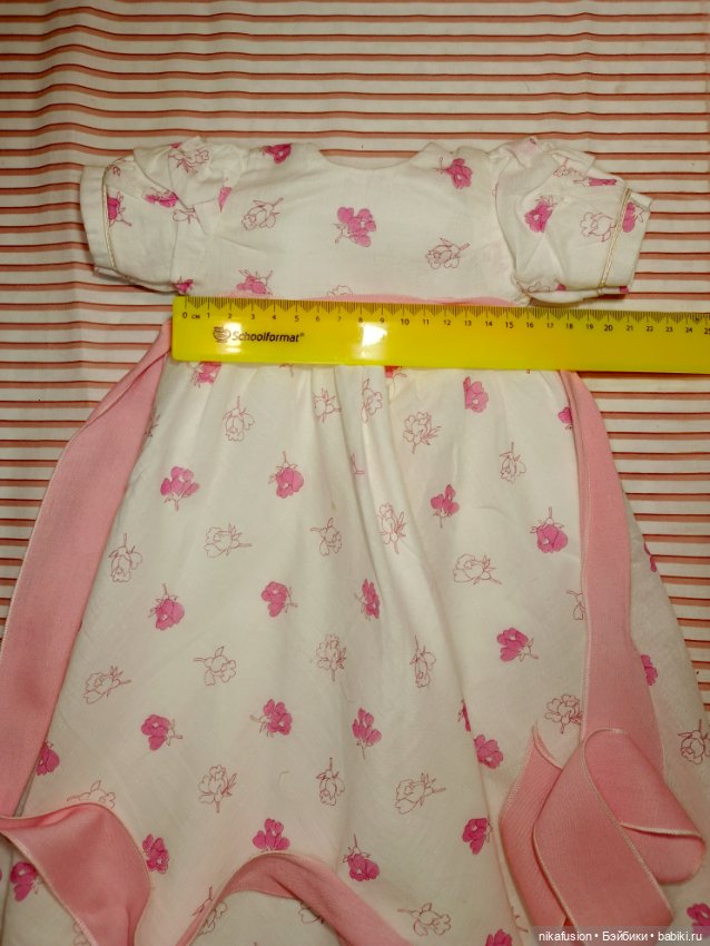 Нежное воздушное платье на антикварную или винтажную куклу 52-57 см (фото 4)