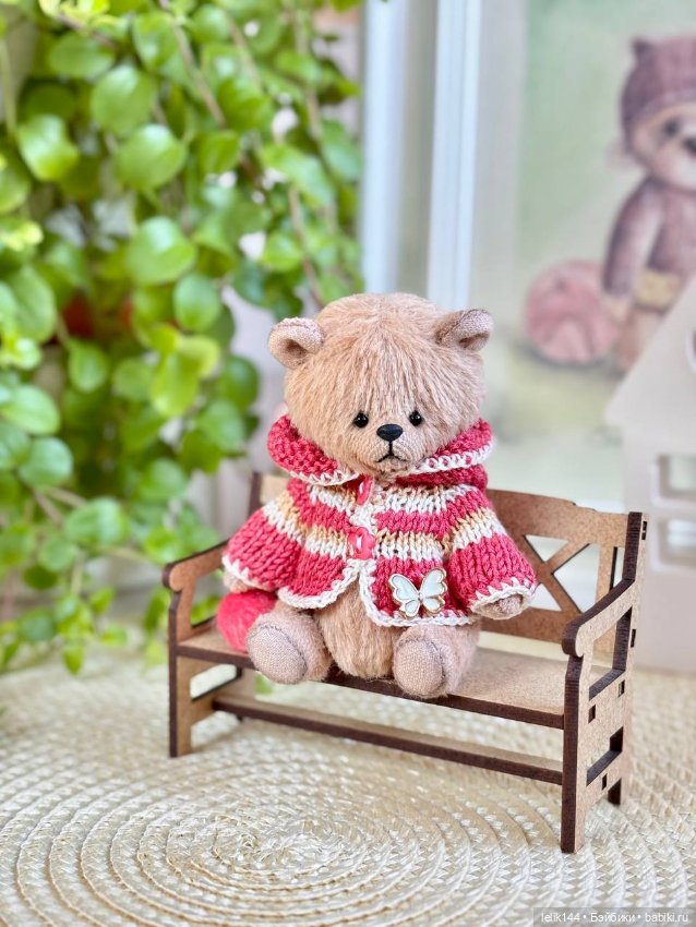 Мини тедди мишка Жанна (рост 10,5 см) (фото 5)