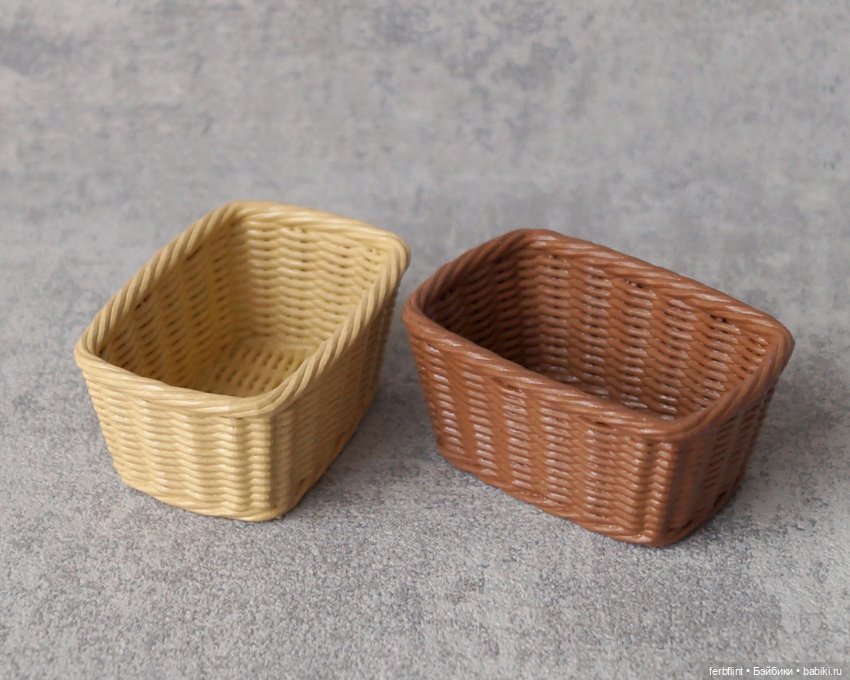 Кукольные корзинки №3 (масштаб 1:6)