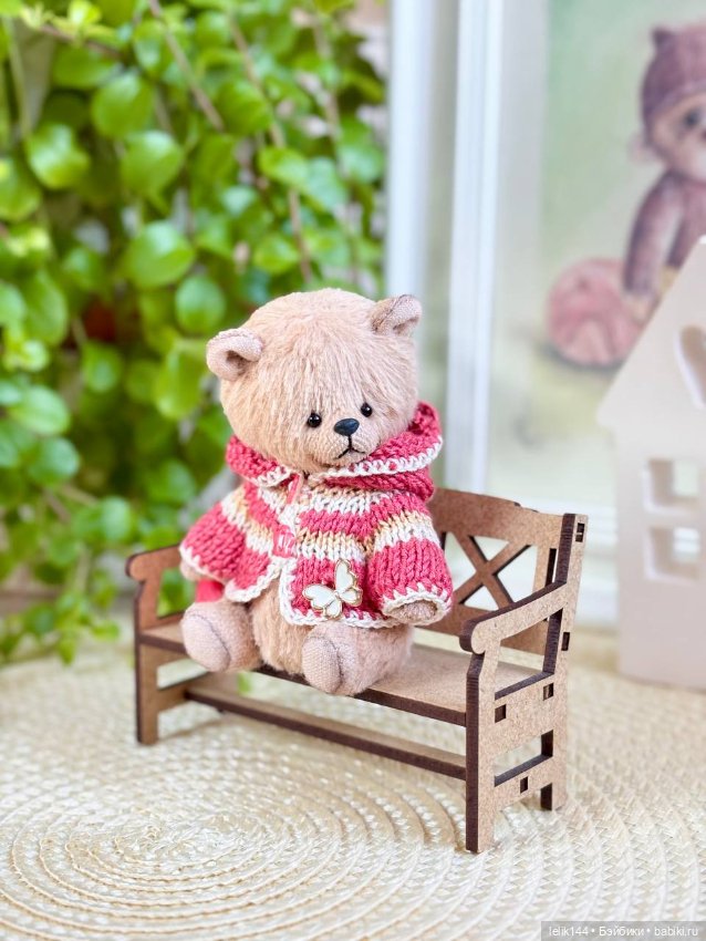 Мини тедди мишка Жанна (рост 10,5 см) (фото 8)