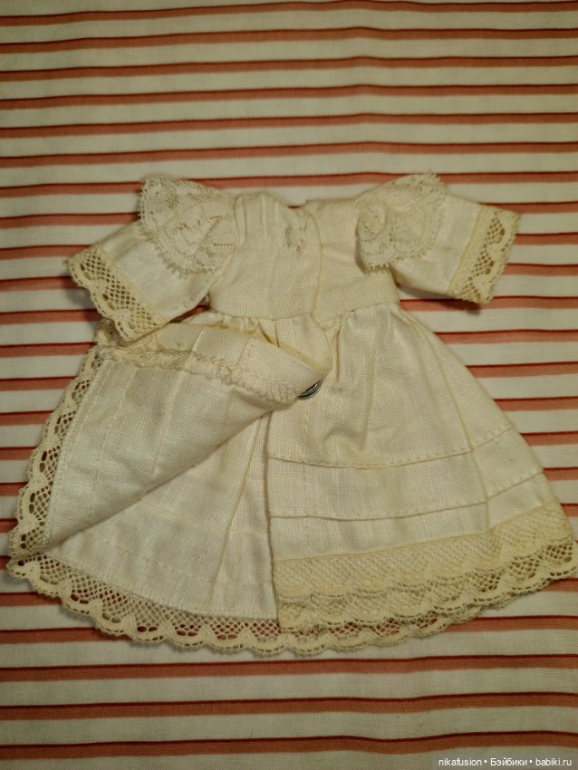 Платье на антикварную или винтажную куклу рост 16 см (фото 7)