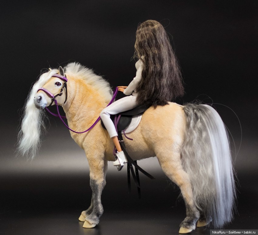 Лошадь для Барби, Фьордская лошадь подвижная в смешанной технике, конь (фото 8)