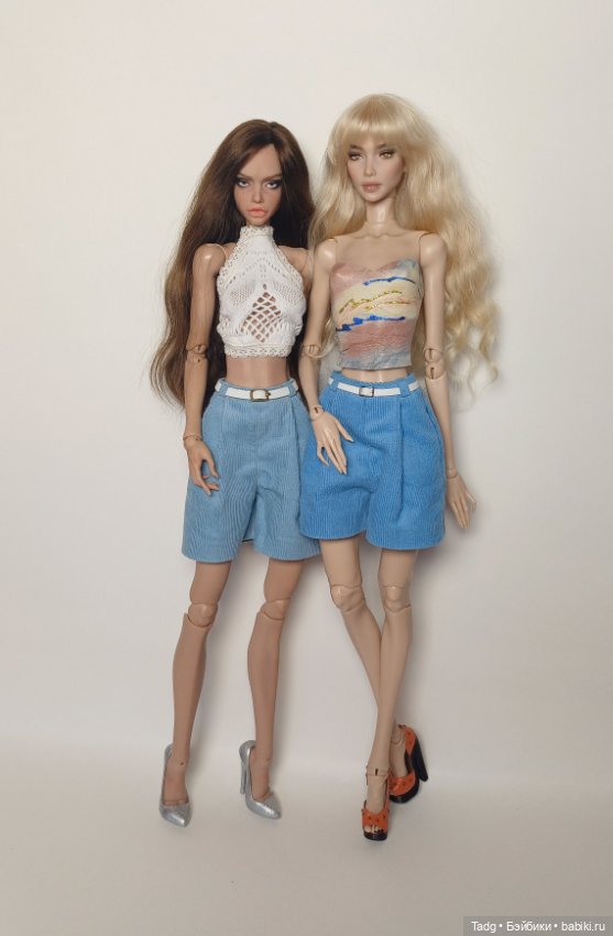 Брюки и шорты из вельвета для авторских кукол (фото 3)