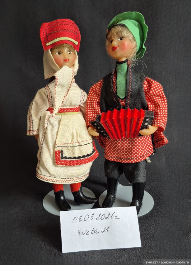 Куклы СССР из серии "Народные Гуляния» Марийские (продажа лотом) (фото 2)