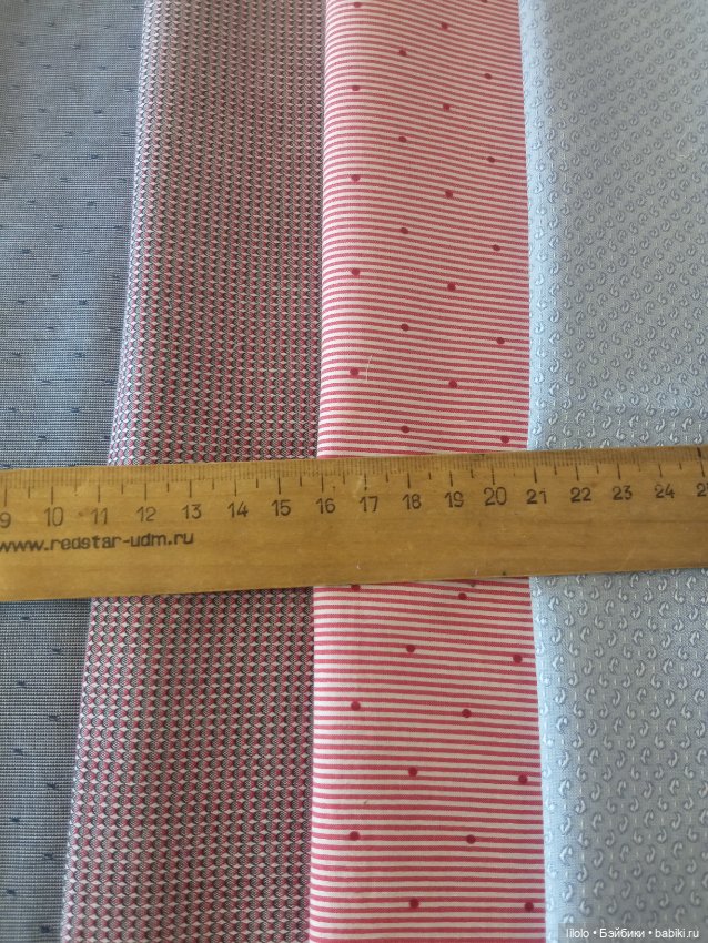 Лот сорочечной ткани для кукольного рукоделия (фото 2)