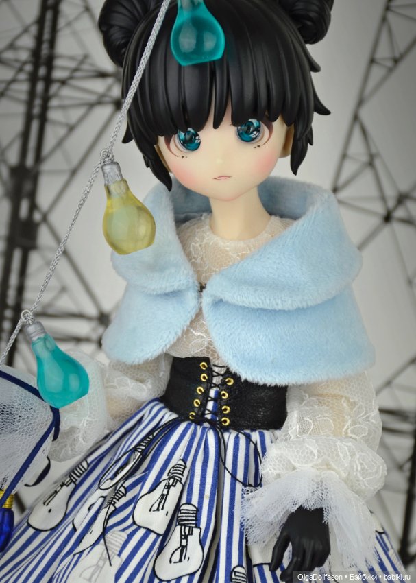 Чудесный ламповый наряд для больших кофейных зайчиков UFdoll (фото 5)