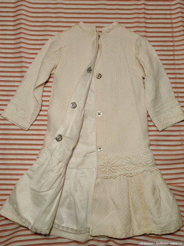 Платье на антикварную или винтажную куклу рост 62-65 см (фото 7)