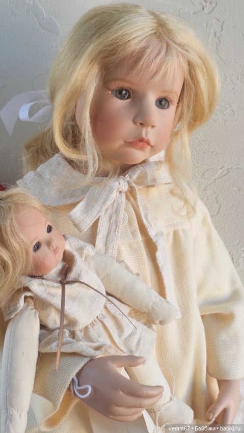Белокурая красавица Sahra-Richel( Сара-Рейчел) со своей куколкой Patti от Hildegard Gunzel и WPM