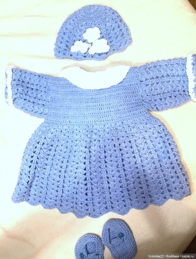 Вязаный комплект для реборн 55-60 см (фото 4)