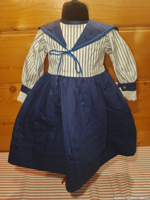 Морской костюм на куклу ростом 63-68 см (фото 4)