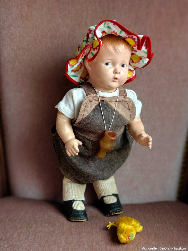 Антикварная кукла Свистун