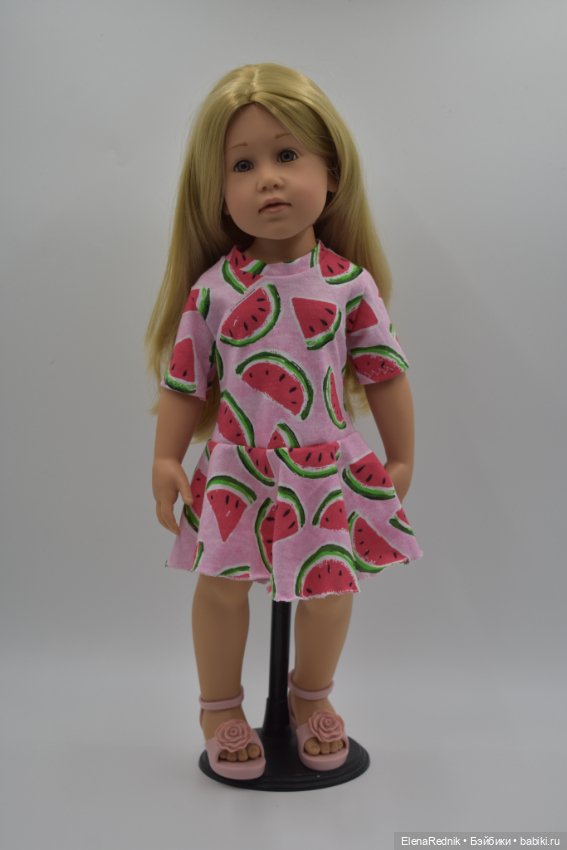 Одежда для кукол готц платье трикотажное