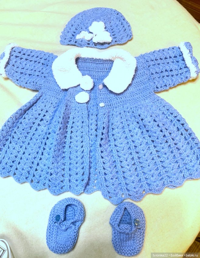 Вязаный комплект для реборн 55-60 см