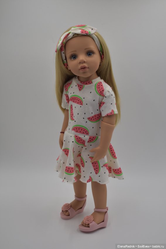 Одежда для кукол готц платье трикотажное (фото 6)