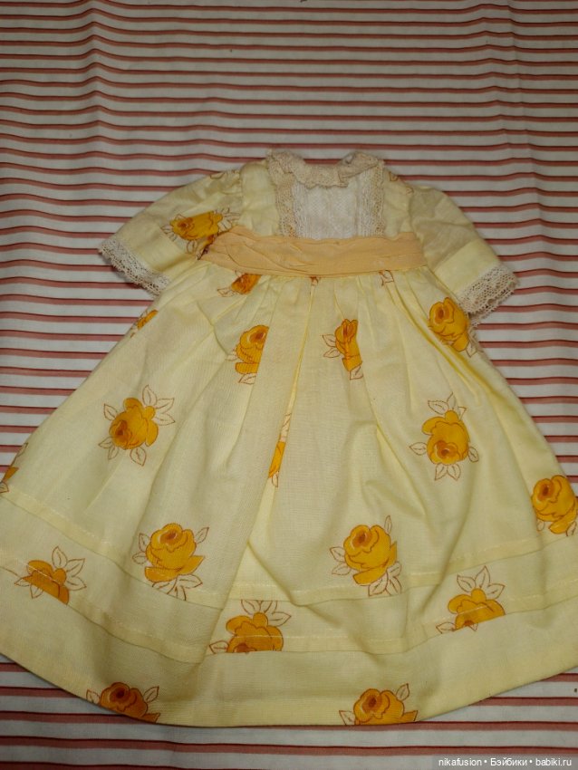 Платье для старинной куклы рост 40, батист (фото 4)