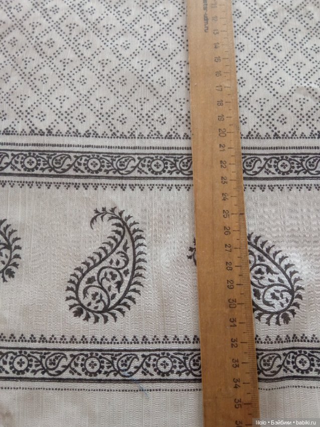 Ткань с каймой не хб для кукольного рукоделия (фото 2)