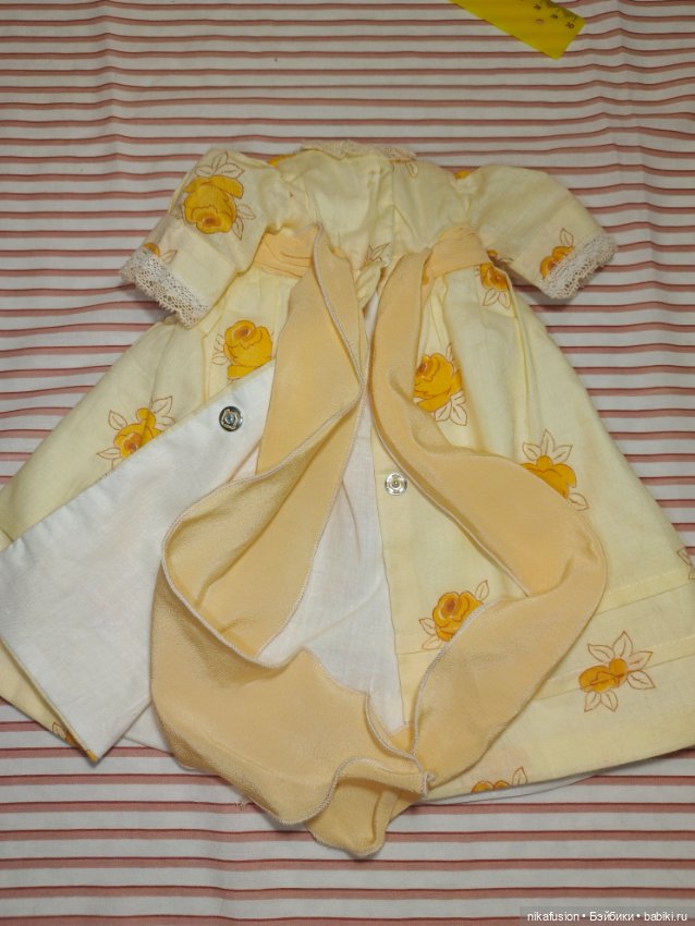 Платье для старинной куклы рост 40, батист (фото 7)