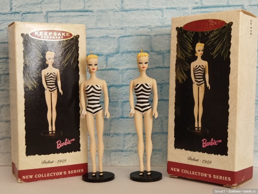 Ёлочные игрушки/фигурки Барби Дебют Силкстоун 1994 Barbie Debut Silkstone (фото 5)