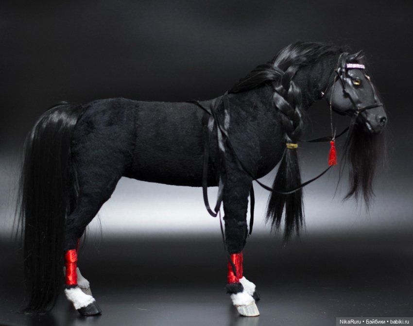 Русская тройка, лошади для Барби, сани, формат 1/6 в смешанной технике (фото 9)