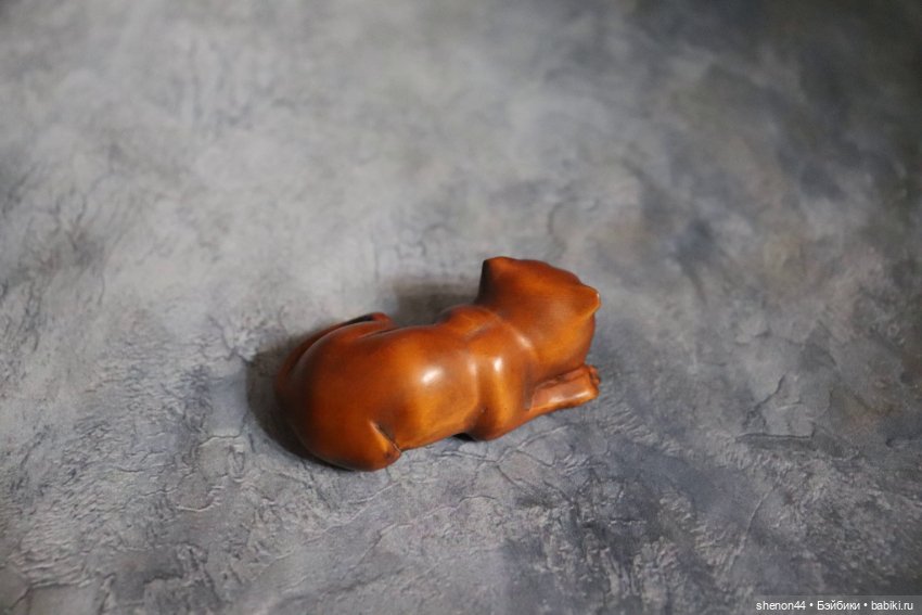 Нэцкэ "Кошка". Винтаж — Статуэтки (фото 4)