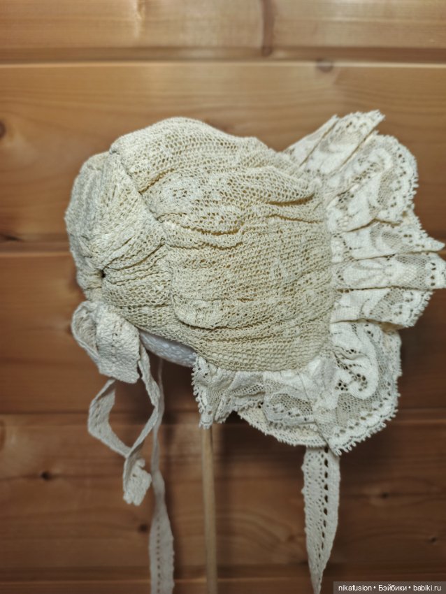 Чепчик на антикварную или винтажную куклу (фото 2)