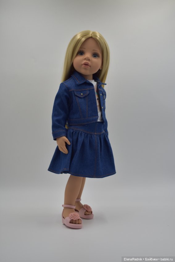 Одежда для кукол готц юбка футболка джинсовка (фото 2)