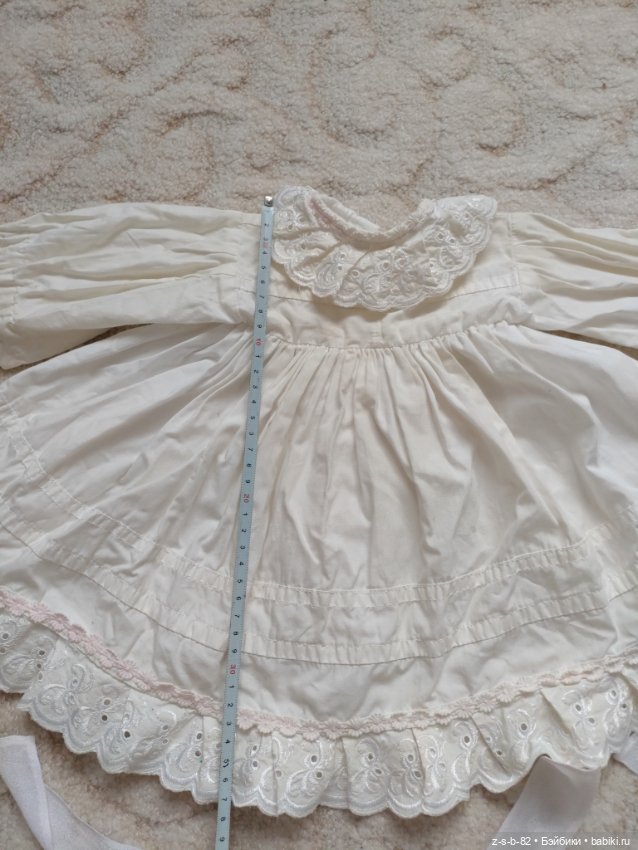 Платье и фартук для антикварной куклы (фото 4)